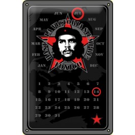 Kalender-Blechschild Che Guevara