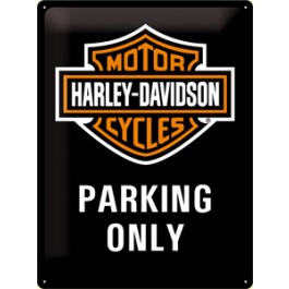 Blechschild Harley Davidson Parking Only