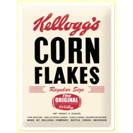 Blechschild Kellogg's Corn Flakes Retro Package