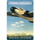 Blechschild Lufthansa Schnellverkehr