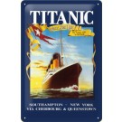Blechschild Titanic blau