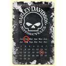 Kalender Blechschild Harley Davidson Skull