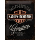 Blechschild Harley Davidson Genuine Logo