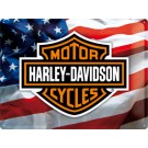 Blechschild Harley Davidson USA Logo