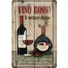 Blechschild Vino Rosso