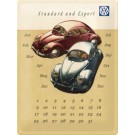 Kalender-Blechschild	VW Käfer Duo