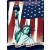 Blechschild Statue of Liberty